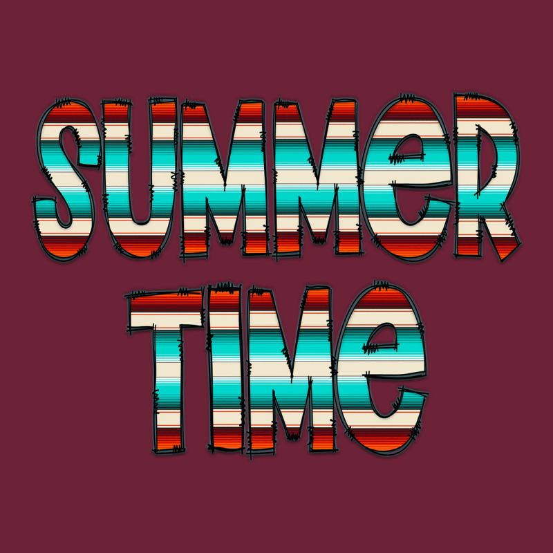 Summer Time Serape Doodle Long Sleeve Tee by CowCowDesign | Teevron