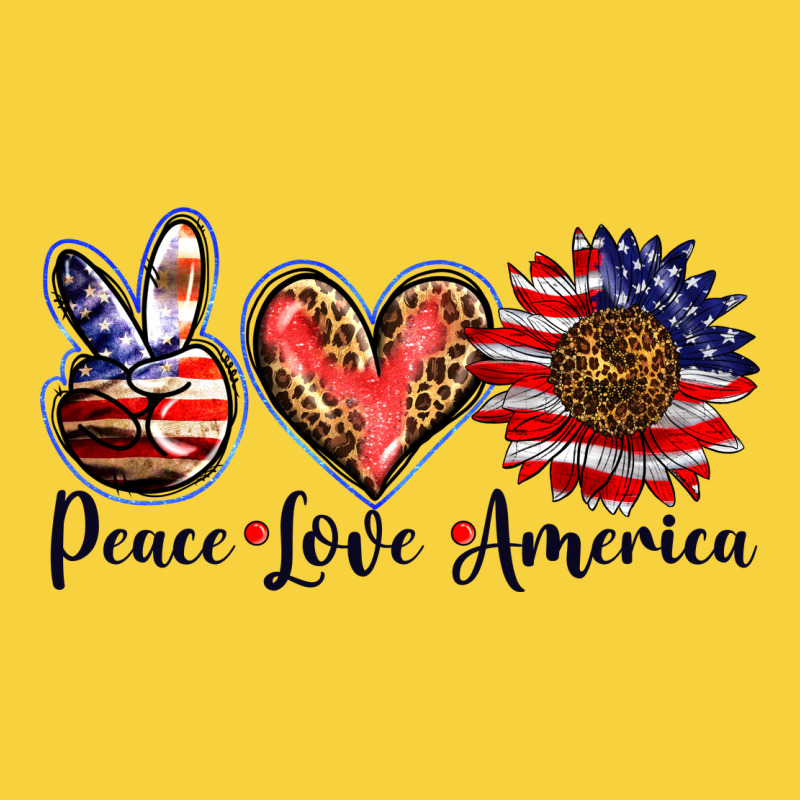 Peace Love America Premium Sweatshirt by BarkalooDesign | Teevron
