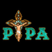 Papa Jesus With Cross Heavy Core Tee | Teevron