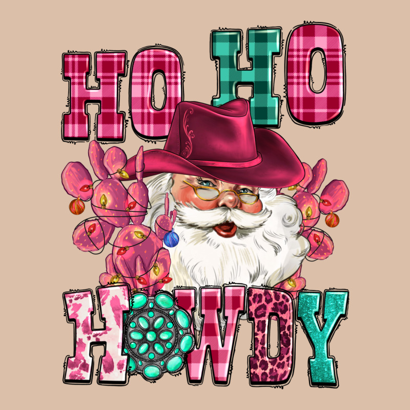 Ho Ho Howdy Santa Pink Christmas Urban Heavy Tee by CowGirlArtShop | Teevron