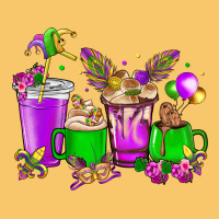 Mardi Gras Coffee Cups Vintage Hoodie | Teevron