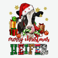 Merry Christmas Heifer Cow Urban Heavy Tee | Teevron