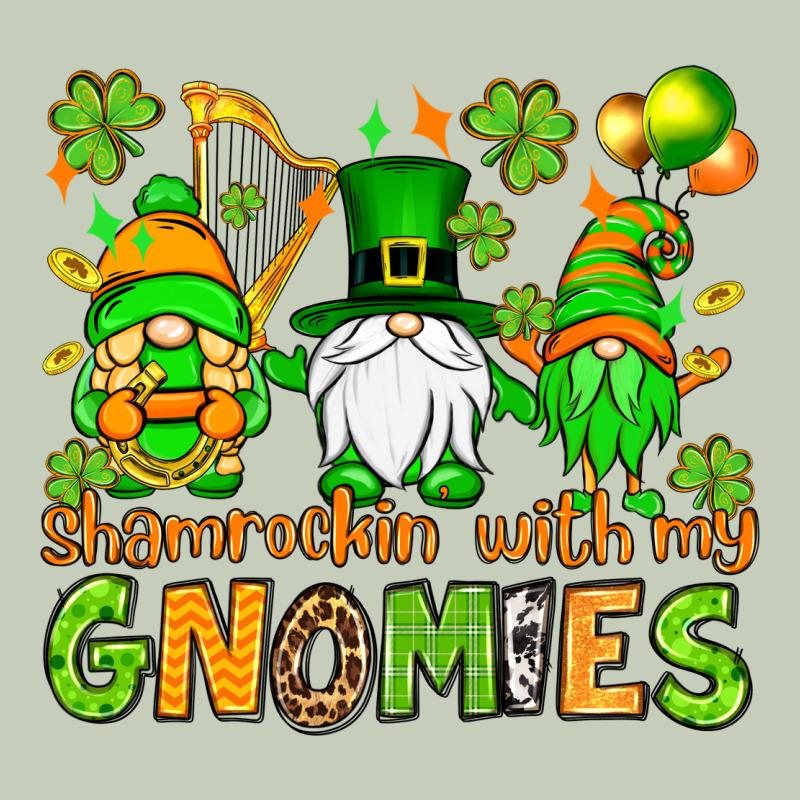 St. Patrick's Day Shamrockin' With My Gnomies Long Sleeve Tee by OliviaCreatesArt | Teevron