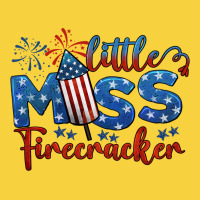 Little Miss Firecracker 4th Of July Premium Sweatshirt | Teevron