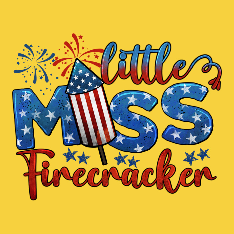 Little Miss Firecracker 4th Of July Premium Sweatshirt by BarkalooDesign | Teevron
