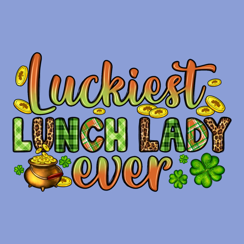 St. Patrick's Luckiest Lunch Lady Ever Long Sleeve Tee by OliviaCreatesArt | Teevron