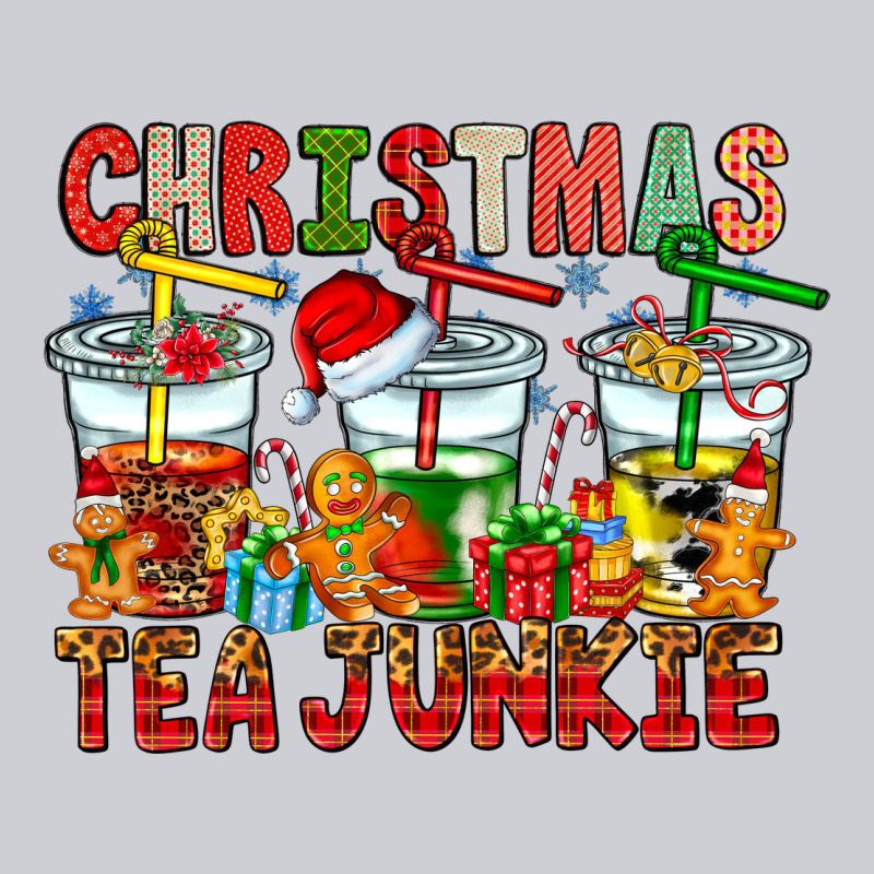 Christmas Tea Junkie Heavyweight Sweatshirt by CowhideDigitalArt | Teevron