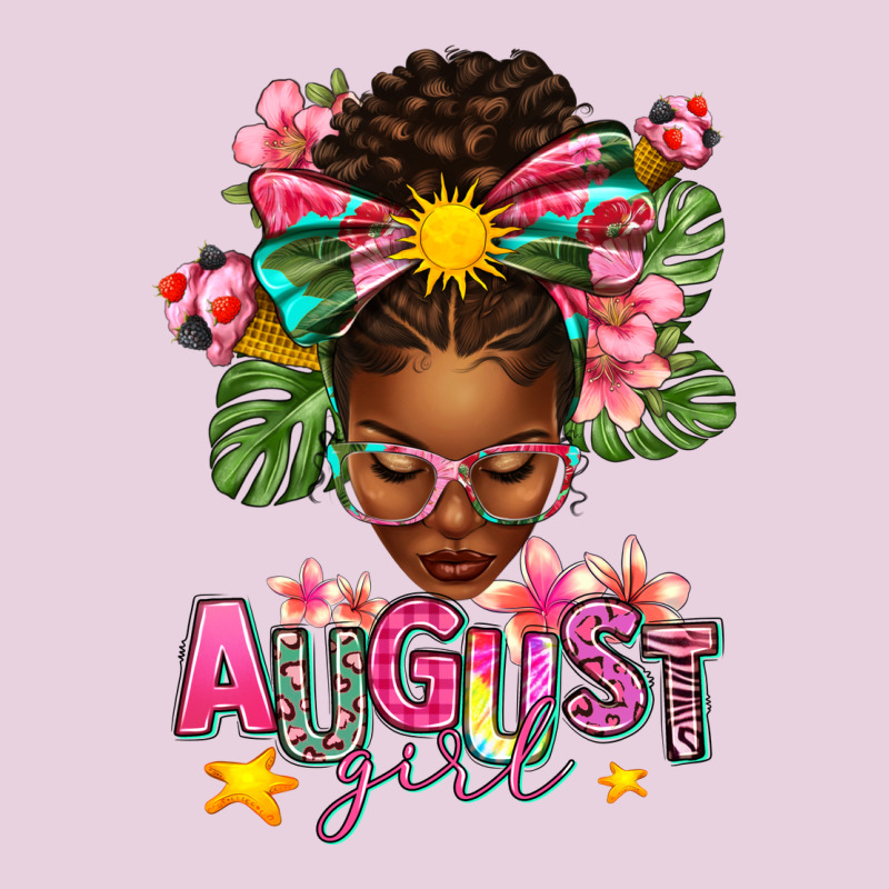August Girl Afro Woman Summer Ladies Tee by texasbilliewilder | Teevron