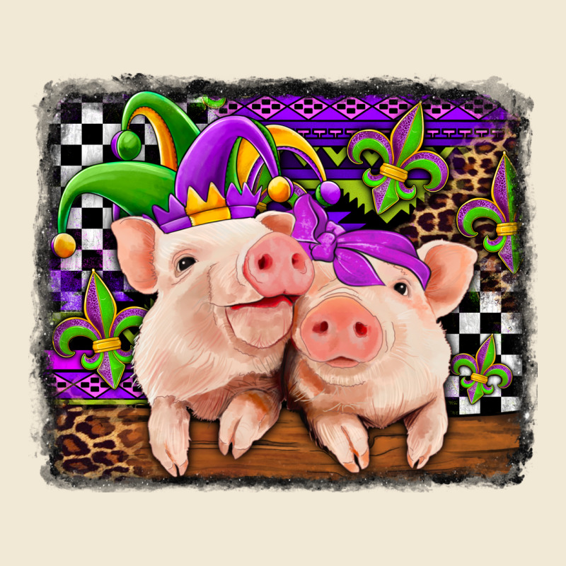 Mardi Gras Western Leopard Pigs Premium Tee by Jasminsmagicworld | Teevron