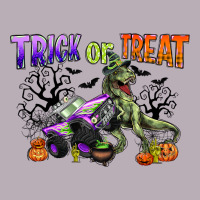 Trick Or Treat With Monster Truck And T Rex Vintage Tee | Teevron