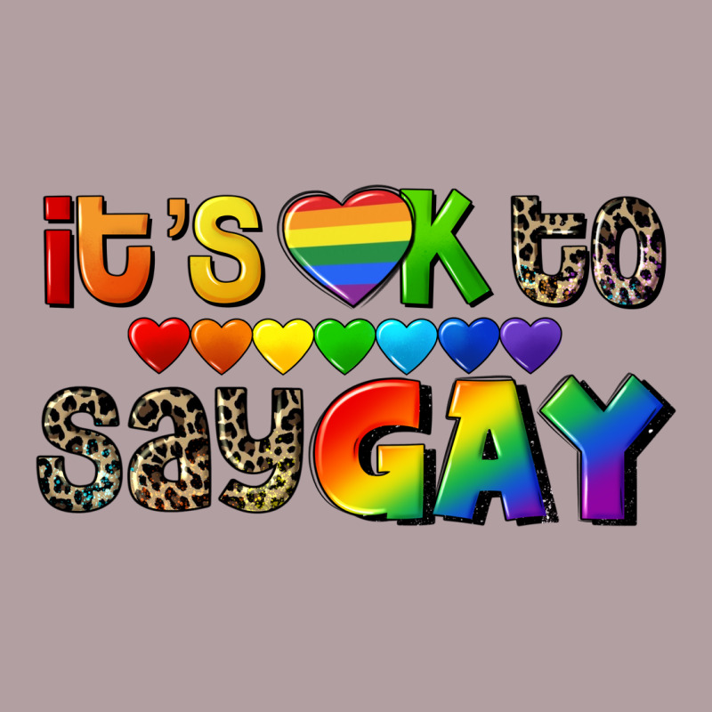 It's Okay To Say Gay Pride Vintage Hoodie by CowGirlArtShop | Teevron