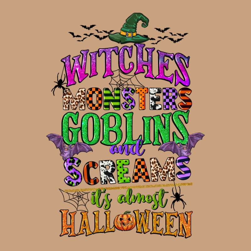 Witches Monsters Goblins And Screams Its Almost Halloween Vintage Tee by CowGirlArtShop | Teevron