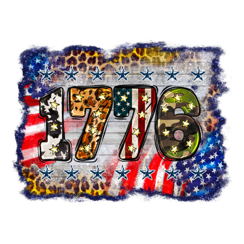 1776 4th Of July Background Premium Sweatshirt by BarkalooDesign | Teevron