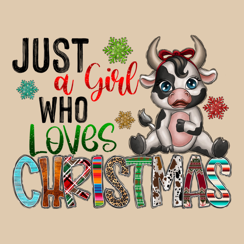 Just A Girl Who Loves Christmas Heavyweight Sweatshirt by CowhideDigitalArt | Teevron