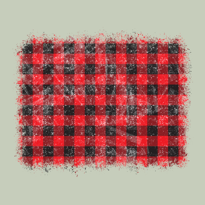 Distressed Buffalo Plaid Background Long Sleeve Tee by CowCowDesign | Teevron