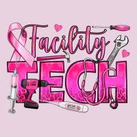 Breast Cancer Facility Tech Ladies Tee | Teevron