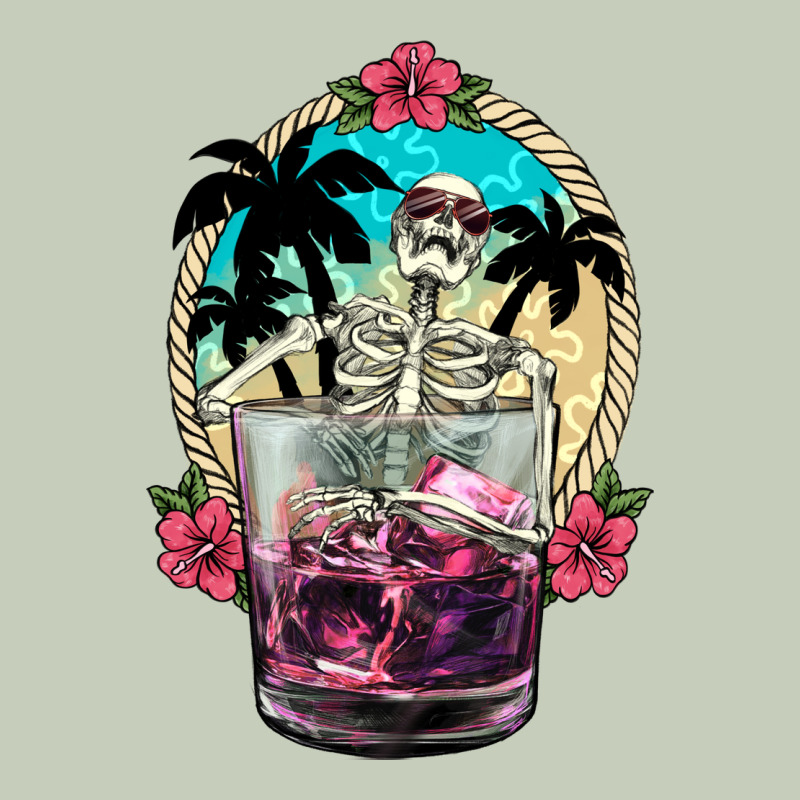 Summer Skeleton Cocktail Ladies Tee by NancyCooperArtShop | Teevron