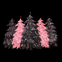 Pink Christmas Trees Urban Heavy Tee | Teevron