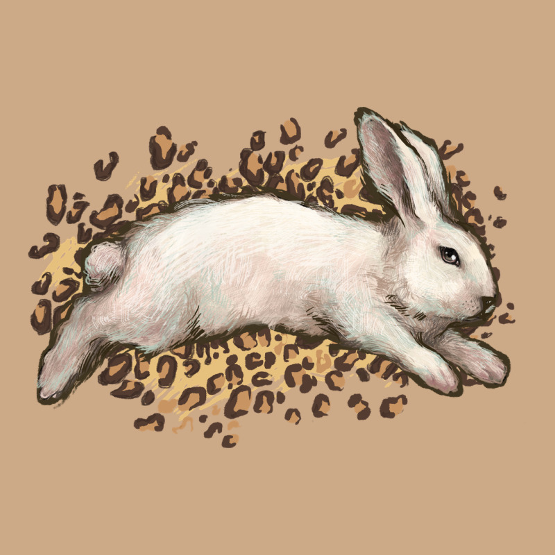 Bunny Rabbit Leopard Easter Day Vintage Hoodie by HowdyJamesFarm | Teevron