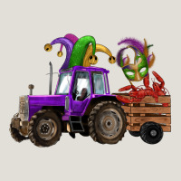 Mardi Gras Mask Crawfish Farm Tractor Heavy Core Tee | Teevron