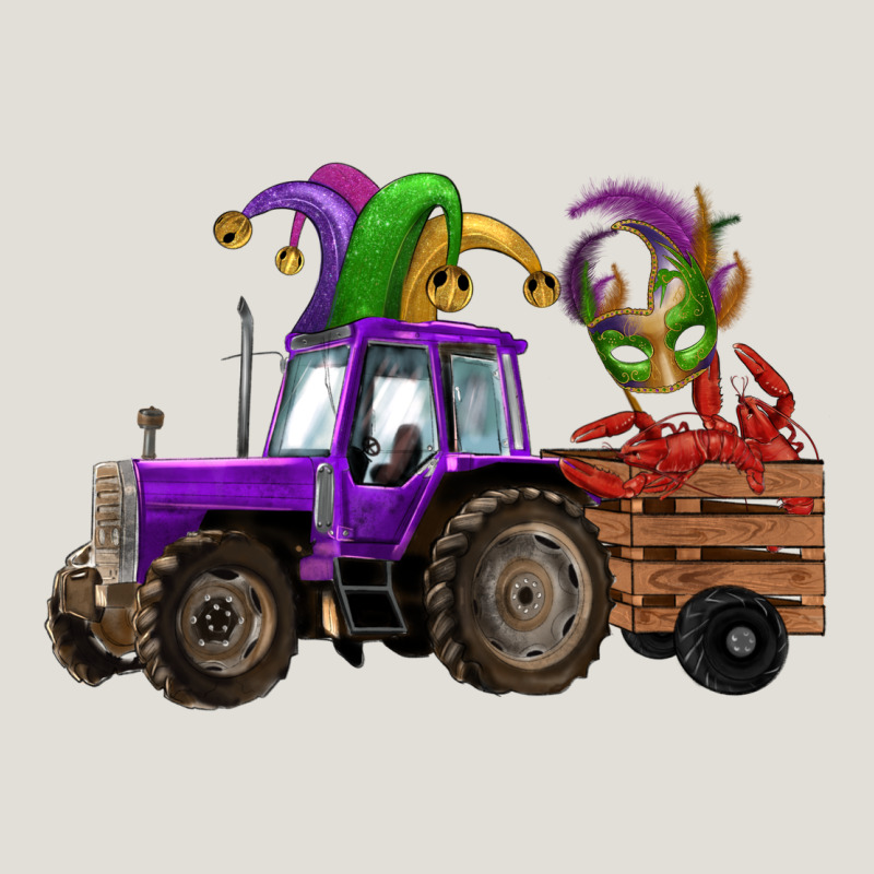Mardi Gras Mask Crawfish Farm Tractor Heavy Core Tee by RanaPortraitStore | Teevron