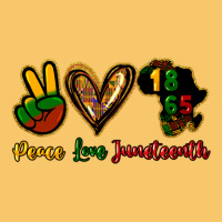 Peace Love Juneteenth Vintage Hoodie | Teevron