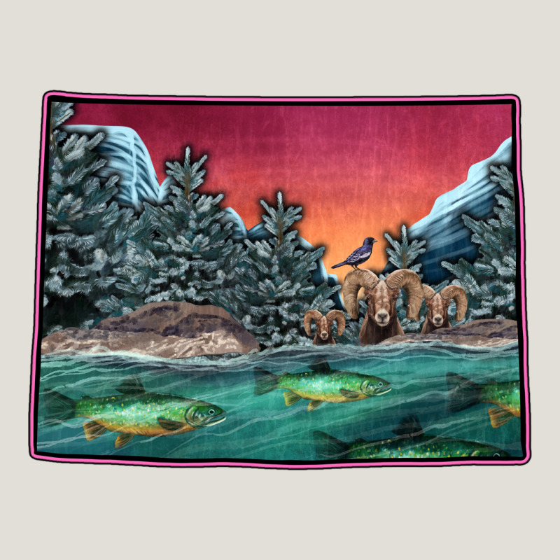 Colorado Scenery Map Heavy Core Tee by Bettercallsaul | Teevron