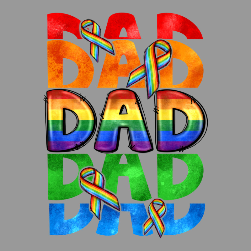 Dad Dad Dad Pride Vintage Hoodie by CowGirlArtShop | Teevron
