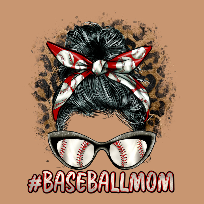 Baseballmom Messy Bun Heavyweight Hoodie by BarkalooDesign | Teevron