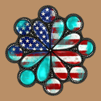 American Flag Turquoise Gemstone 4th Of July Vintage Hoodie | Teevron