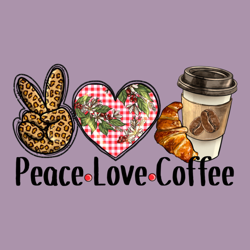 Peace Love Coffee Heavyweight Hoodie by BarkalooDesign | Teevron