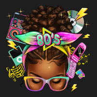 80's Babe Afro Messy Bun Classic Tee | Teevron