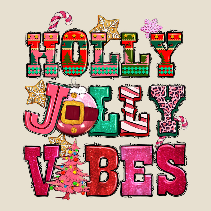 Holly Jolly Vibes Pink Christmas Urban Heavy Tee by CowGirlArtShop | Teevron