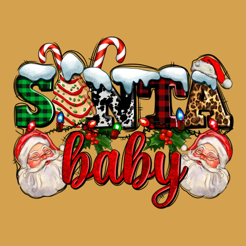 Santa Baby With Santa And Christmas Tree Cake Urban Hoodie by AdoDesignShop | Teevron