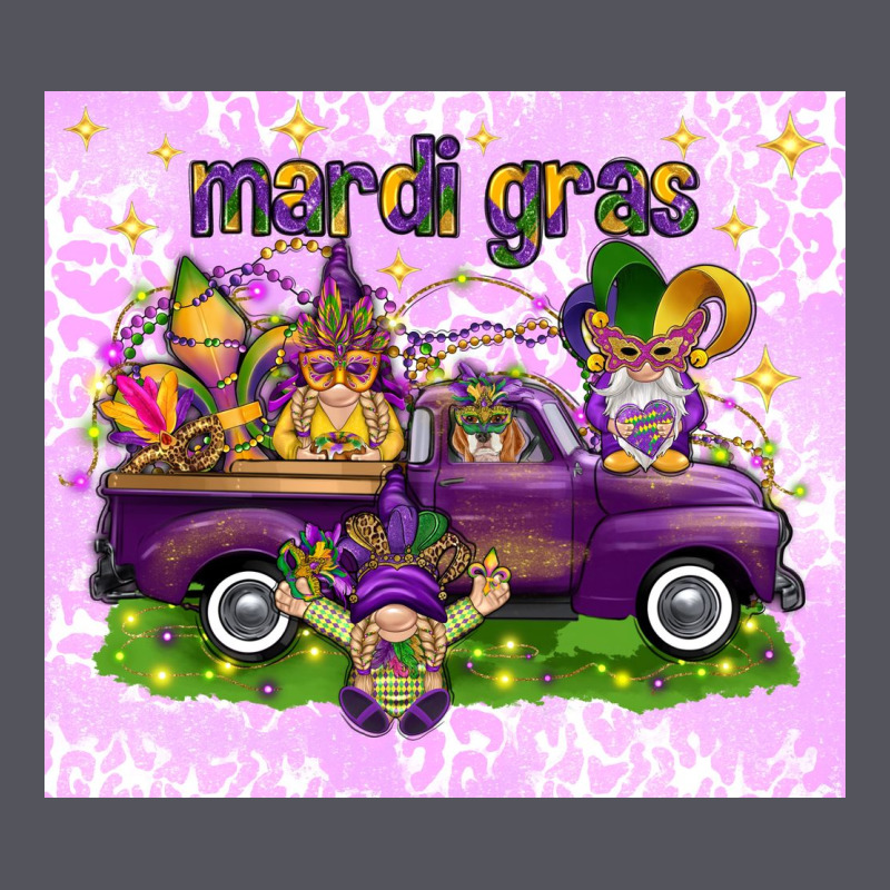 Mardi Gras With Gnomies Tumbler Vintage Hoodie by HowdyJamesFarm | Teevron