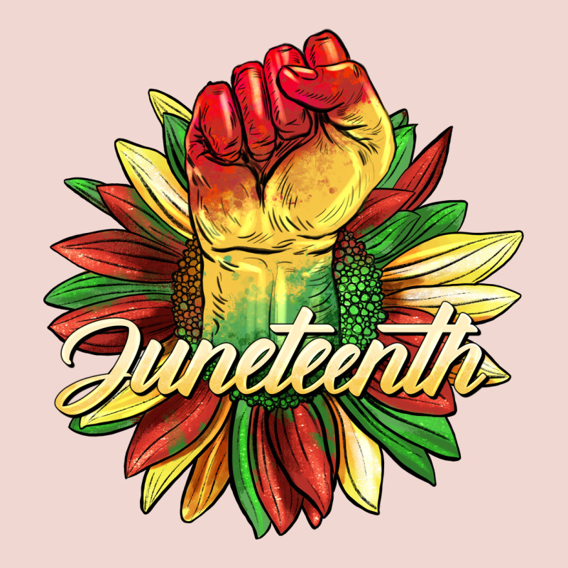 Juneteenth Fist Sunflower Premium Sweatshirt by BarkalooDesign | Teevron