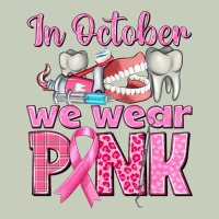 In October We Wear Pink Breast Cancer Awareness Ladies Tee | Teevron