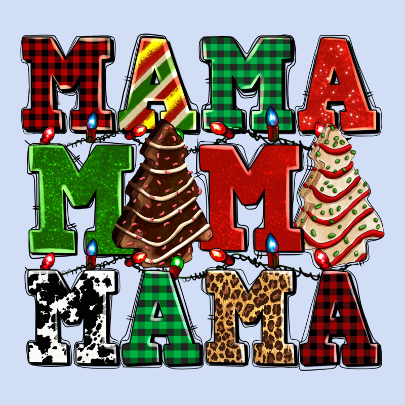 Mama Mama Mama With Christmas Lights And Christmas Tree Cakes Urban Hoodie by AdoDesignShop | Teevron