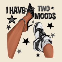 I Have Two Moods Black Sneakers Afro Girl Ladies Tee | Teevron