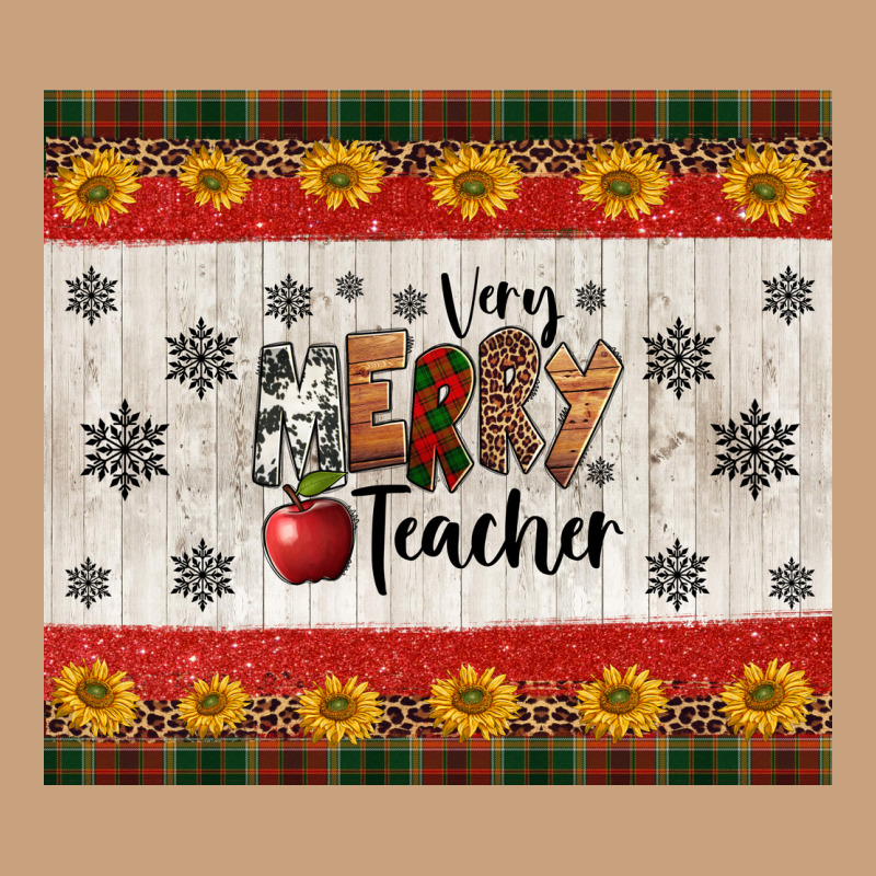 Very Merry Teacher Vintage Tee by Jasminsmagicworld | Teevron