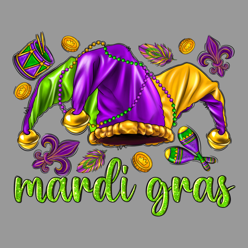 Mardi Gras With Jester Hat Vintage Hoodie by HowdyJamesFarm | Teevron