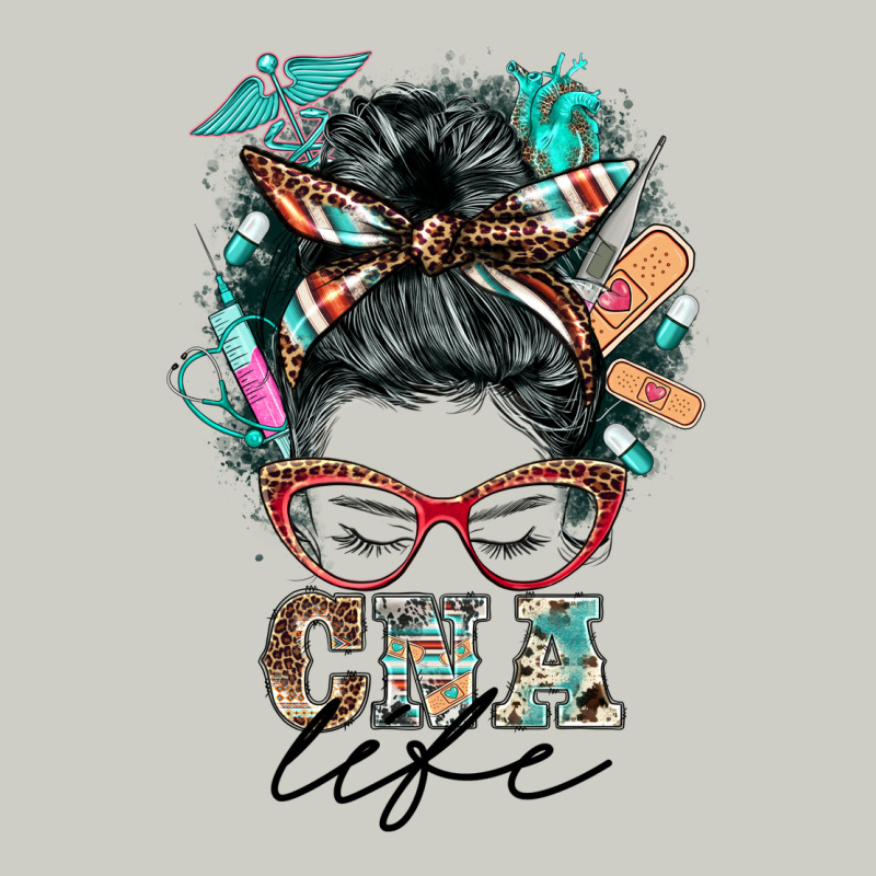 Nurse Cna Life Messy Bun Heavyweight Hoodie by BarkalooDesign | Teevron