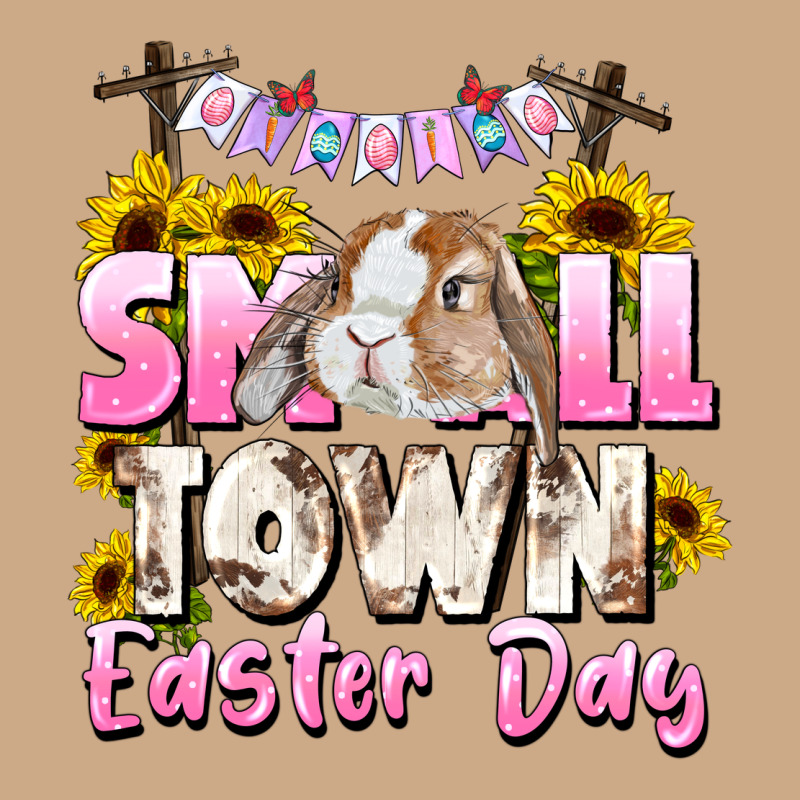 Small Town Easter Day Vintage Hoodie by CowGirlArtShop | Teevron
