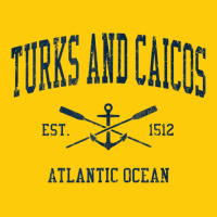 Turks And Caicos Vintage Navy Crossed Oars & Boat Anchor Premium Hoodie | Teevron