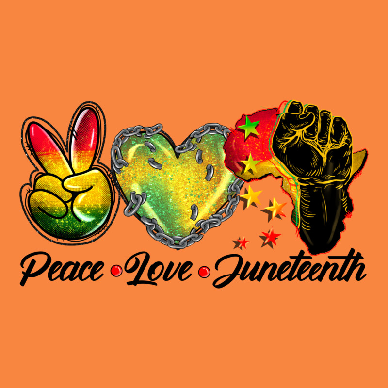 Peace Love Juneteenth Premium Sweatshirt by BarkalooDesign | Teevron