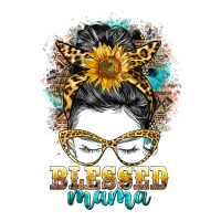 blessed mama messy bun | Teevron