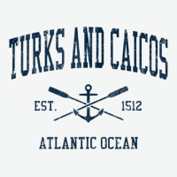 Turks And Caicos Vintage Navy Crossed Oars & Boat Anchor Urban Heavy Tee | Teevron