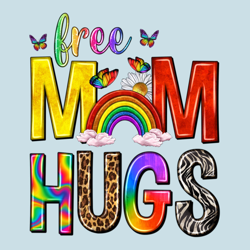 Free Mom Hugs With Butterflies Ladies Tee by texasbilliewilder | Teevron