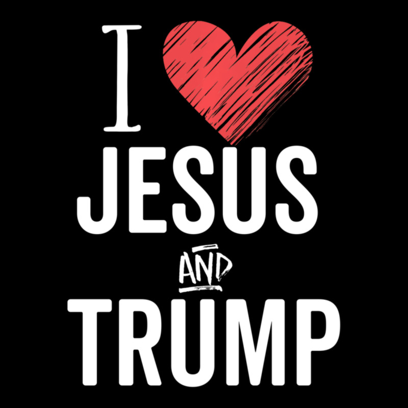 I Love Jesus And Trump Republican Conservative Gift Heavy Core Tee by trangStudio | Teevron