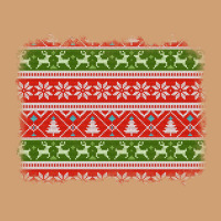 Knitted Christmas Reindeer Pine Tree Background Vintage Tee | Teevron